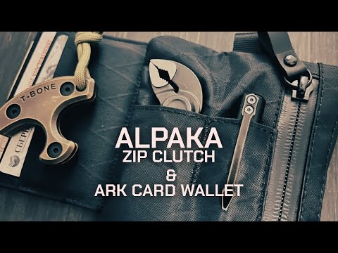 Видео: ДЛЯ EDC МИНИМАЛИСТА - ALPAKA ZIP CLUTCH и ARK CARD WALLET