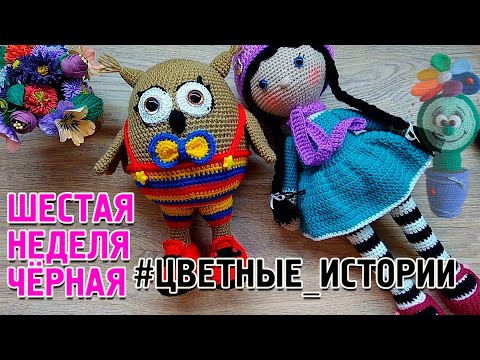 Видео: Сп Цветные ИсторииМоё участиеШестая Неделя   ЧёрнаяВязаные лялюшки