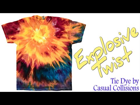 Видео: Tie Dye: Explosive Twist [Ледяной краситель]