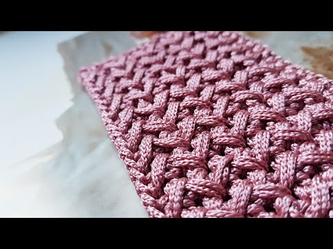 Видео: Как связать крючком оригинальный плетёный узор❤ crochet pattern.