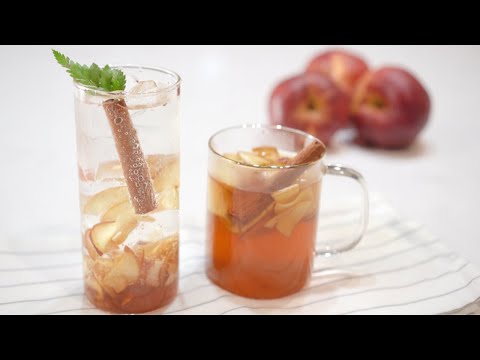 Видео: [Корейский Apple Drink] Как сделать действительно вкусный яблоко аде, яблоко корицы Earl Grey чай