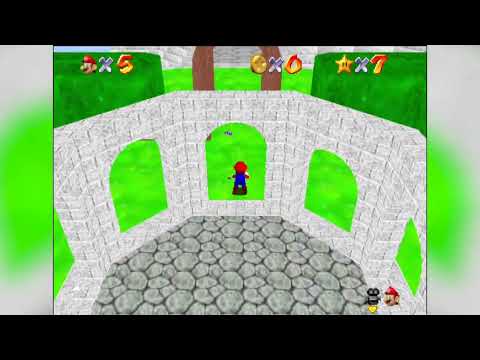 Видео: Super Mario Rainbow Road (Хак на Super Mario 64) - Прохождение от AlexSRMD