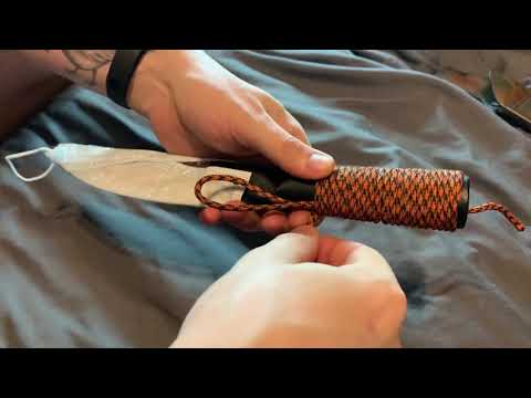 Видео: Самый простой способ оплетения паракордом ручки ножа. Актуально для Cold Steel Bushman