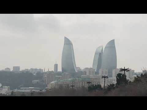 Видео: Баку центр города.Бульвар