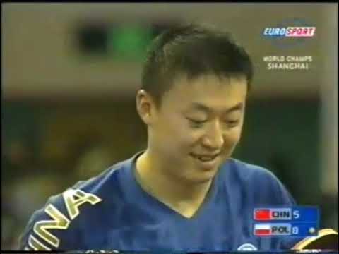 Видео: Ma Lin (CHN) vs Blaszczyk (POL). WTTC 2005. С русским комментарием. Чемпионат мира по наст.теннису.