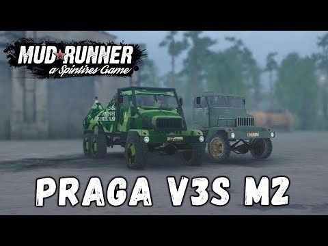 Видео: Spintires: MudRunner обзор мода [ Praga V3S M2 ] СЕРЕДНЕЧЁК