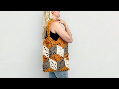 Видео: 3D КУБИЧЕСКАЯ СУМКА (С ЭФФЕКТОМ ИЛЛЮЗИИ)