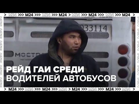 Видео: Сотрудники ГАИ провели рейд среди водителей междугородних автобусов — Москва 24