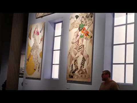 Видео: Марк Шагал. Панно для Еврейского театра. Выставка в Музее изобразительных искусств