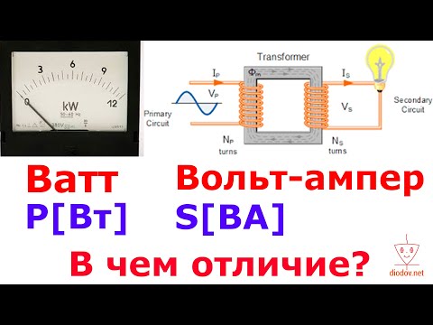 Видео: В чем отличие ВАТТ и ВОЛЬТ-АМПЕР?