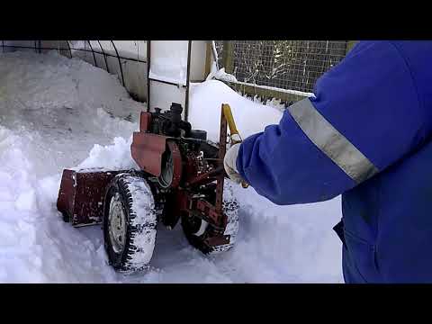 Видео: Модернизация мотоблока для уборки снега