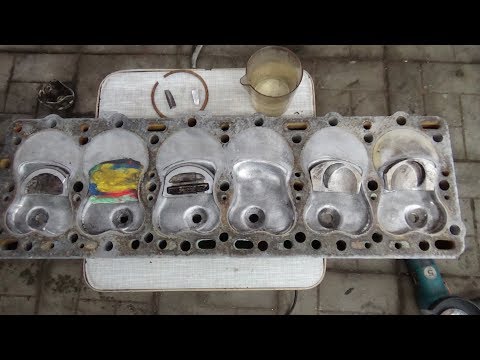 Видео: Увеличение степени сжатия   ГБЦ ГАЗ 51-52 ,часть №2 делаем вставки.