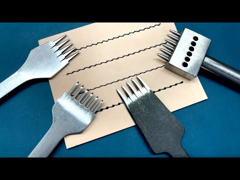 Видео: Стамески для кожи: какие из них дают наилучшие швы?