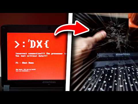 Видео: Мой ноутбук сошел с ума, и я его уничтожил (экран выключения Windows 8)