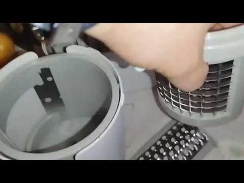 Видео: Овощерезка с насадкой для кубиков, соломки, тёркой, шинковкой Tuvio TFP01