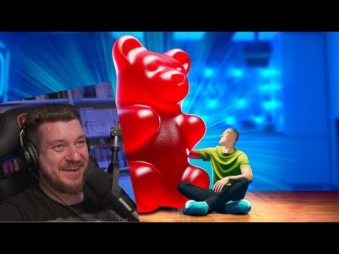 Видео: Я СДЕЛАЛ ГИГАНТСКОГО ЖЕЛЕЙНОГО МЕДВЕДЯ HARIBO ВЕСОМ 420 килограмм | Реакция на vanzai