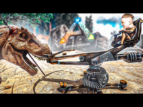 Видео: МЫ ПОСТРОИЛИ КАТАПУЛЬТУ! ТЕПЕРЬ НАМ НИКТО НЕ СТРАШЕН! ВЫЖИВАНИЕ В ARK С COFFI!