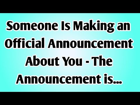 Видео: 🧾Кто-то делает официальное заявление о вас — Объявление...