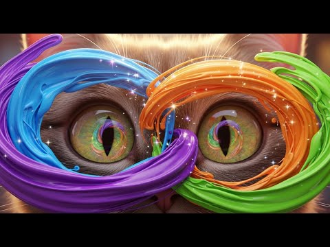 Видео: Кот, который выучил цвета | Лучшие детские песенки и рифмовки