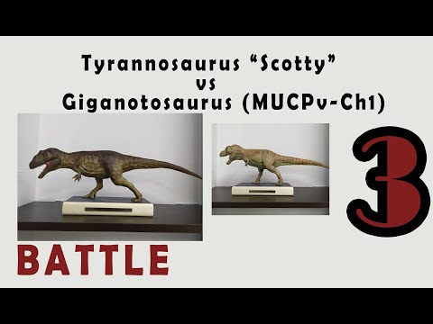 Видео: Лепка динозавра из полимерной глины. Тираннозавр против Гиганотозавра. Часть 3