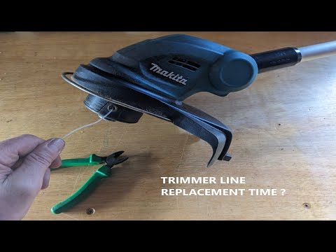 Видео: MAKITA DUR181Z Замена лески триммера / Установка новой лески триммера
