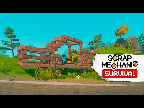 Видео: ПОСТРОИЛ ПЕРВУЮ МАШИНУ | ВЫЖИВАНИЕ В Scrap Mechanic: Survival #2 |