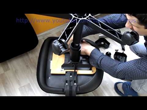 Видео: Ремонт офисного кресла №1, компьютерное кресло