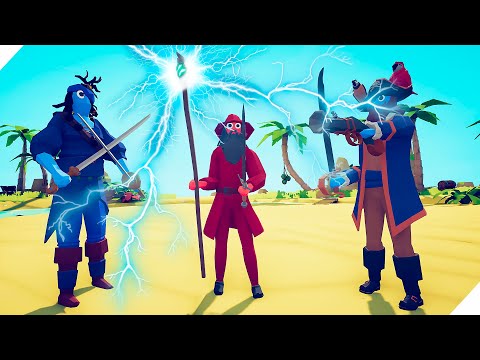 Видео: Гэндальф СПАСИ НАС ОТ ПИРАТОВ! - Totally Accurate Battle Simulator