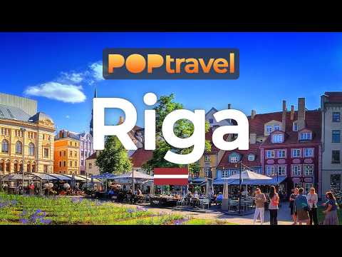 Видео: РИГА, Латвия 🇱🇻 - Прекрасная летняя экскурсия - 4K HDR с подписями