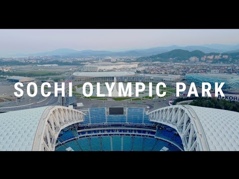 Видео: Sochi Olympic Park 2019 aerial / Олимпийский Парк Сочи 2019 аэросъемка