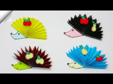 Видео: Поделки поделки из бумаги для детей | бумаги ежик | бумажные игрушки