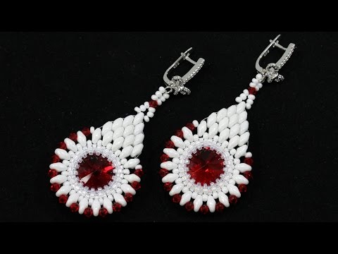 Видео: Серьги капли из бисера мастер класс