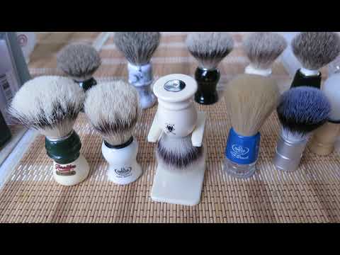 Видео: Помазки для бритья Shaving brushes