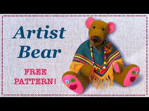 Видео: Художник Медведь || БЕСПЛАТНЫЙ ШАБЛОН || Полное руководство с Lisa Pay