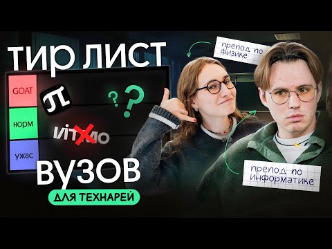 Видео: Тир лист вузов Санкт-Петербурга для технарей | Коля Касперский | Вебиум