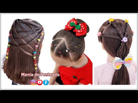 Видео: Простые прически с резинками для школы или прогулки 😍 | Простые прически с резинками для девочек 🥰