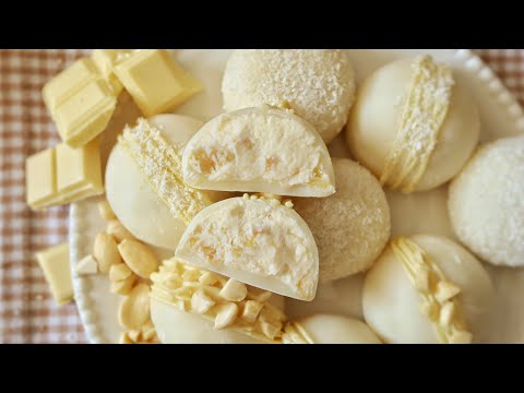 Видео: Моти Раффаэлло – рецепт для заморозки и без с хрустящей начинкой и сливочным кремом | Мильфей