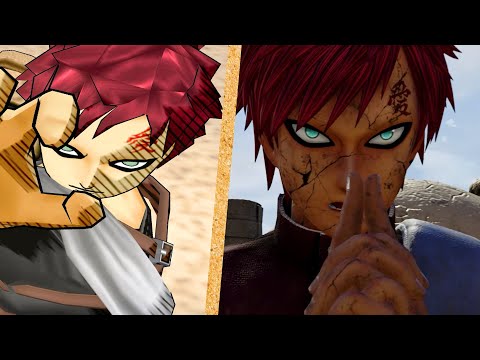 Видео: Все Ultimate Jutsu GAARA Evolution In Naruto Games (4K)
