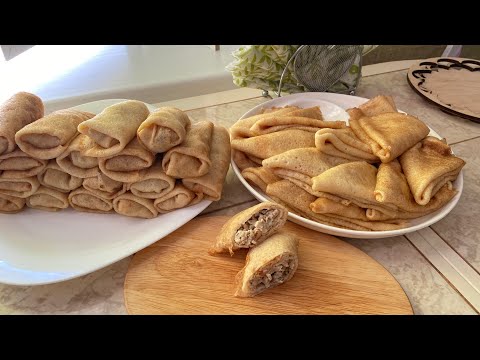 Видео: Блины с мясом, отменные. Тонкие блины с нежной мясной начинкой.
