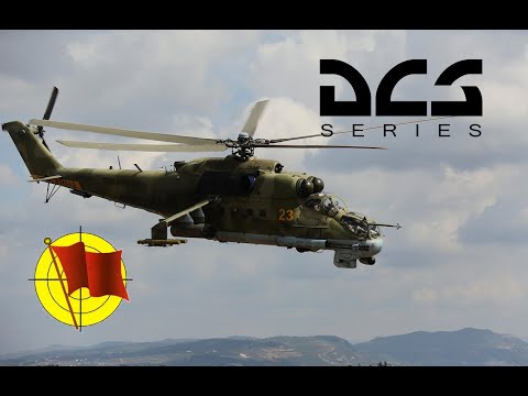 Видео: DCS World: Ми-24П Hind – Применение неуправляемого вооружения - пушка, пулеметы, НАРы (перевод)