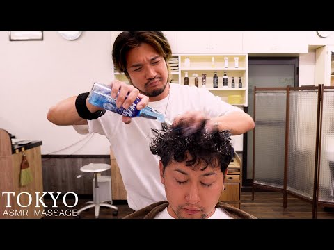 Видео: ASMR💈Охлаждающий шампунь, ледяная вода и массаж головы