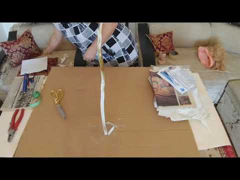 Видео: Большая Снегурочка. Мастер класс. Часть 1.