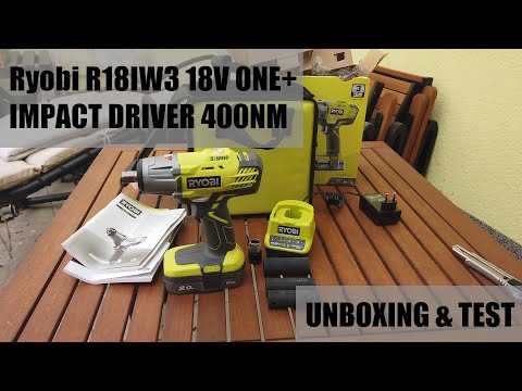 Видео: Тестовый ударный гайковерт Ryobi R18IW3-120S 18V ONE+ 400NM