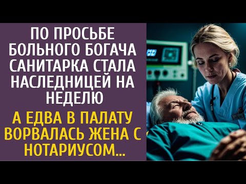 Видео: По просьбе больного богача санитарка стала наследницей… А едва в палату ворвалась жена с нотариусом…