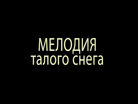 Видео: Мелодия талого снега - Ирина Самарина&Дмитрий Зинович