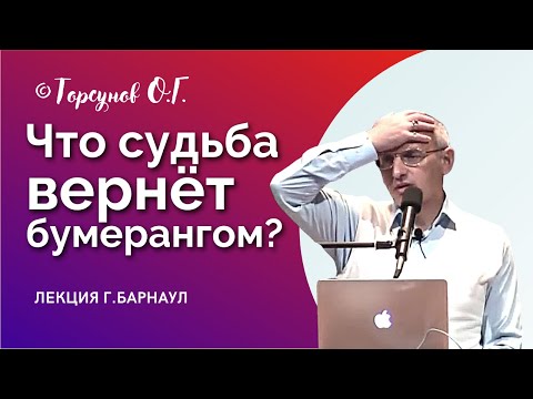Видео: Не делай другим зла - бумеранг никто не отменял! Торсунов лекции.