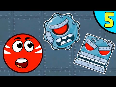 Видео: Несносный КРАСНЫЙ ШАР против злодеев в масках #5. Мрачная фабрика 1. Мультик Red Ball на Игрули TV