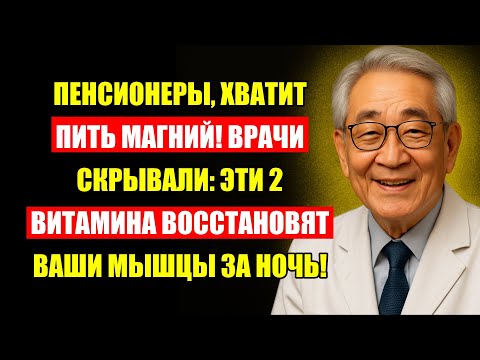 Видео: Пенсионеры, Перестаньте Пить Магний! Врачи Скрывали: 2 Витамина Вернут Мышцы За Ночь!