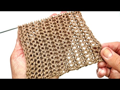 Видео: Интересный узор с ажурным эффектом