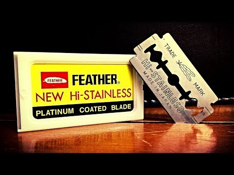 Видео: Бритье. Виды безопасных лезвий Feather. Основные отличия лезвий Feather между собой.